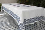 Load image into Gallery viewer, Feathered Nest Tablecloth – Indigo
