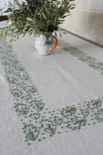 Load image into Gallery viewer, Feathered Nest Tablecloth – Artichoke
