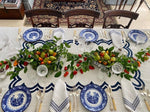 Load image into Gallery viewer, Scallop Tablecloth – Indigo
